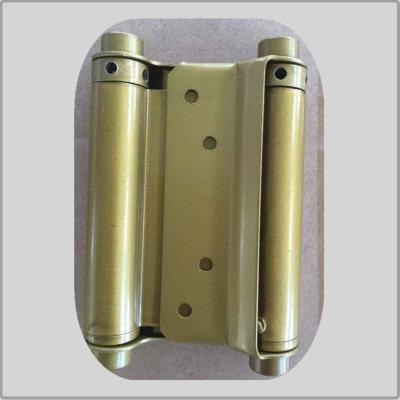 China Modern Design Spring Loaded Hinges Brass Plated  For Residential House for sale