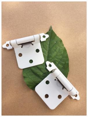 China White Powder Coating Butterfly Cabinet Hinges Light Weight Easy Fix for sale