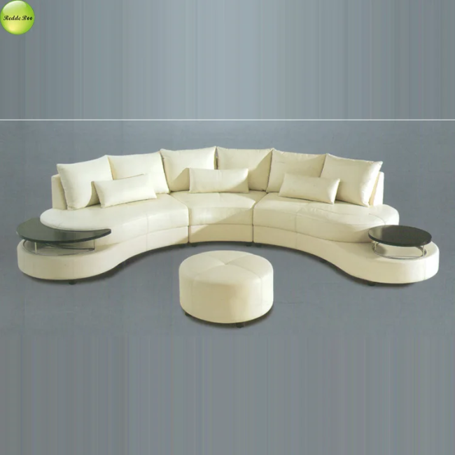 Close-up view of Redde Boo Sofa leather texture
