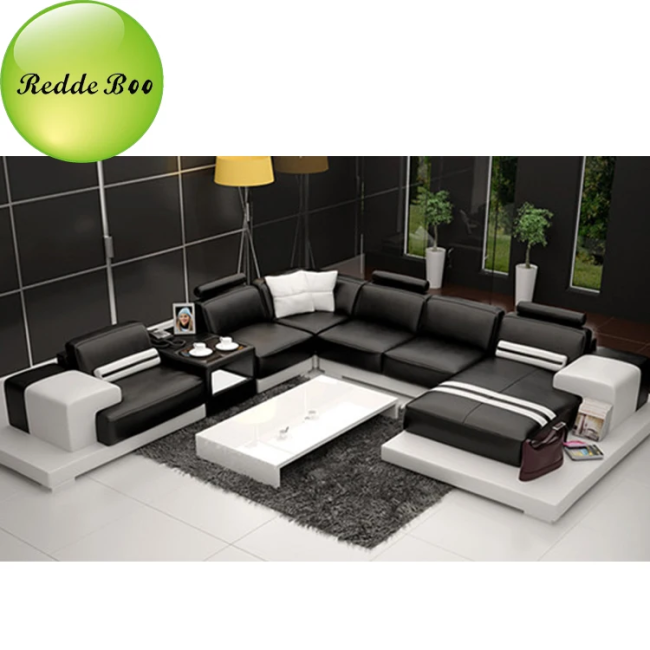 Redde Boo Leather Modular Sofa - Living Room Setting