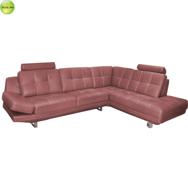Sofa corner detail showing L-shape design