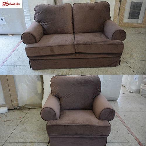 Sofa set in minimalist interior design