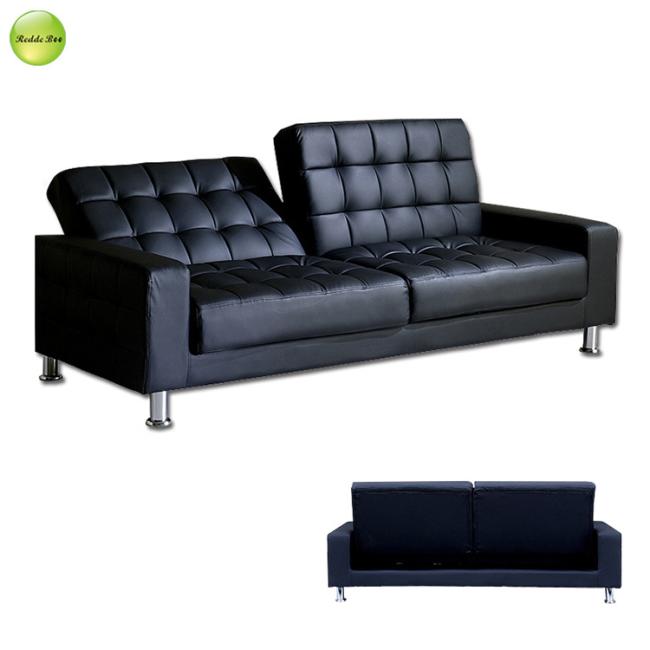 Close-up of sofa bed frame and cushion construction