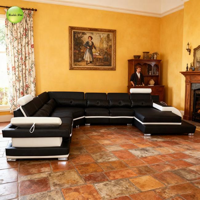 Loft Leather Sectional - Corner View
