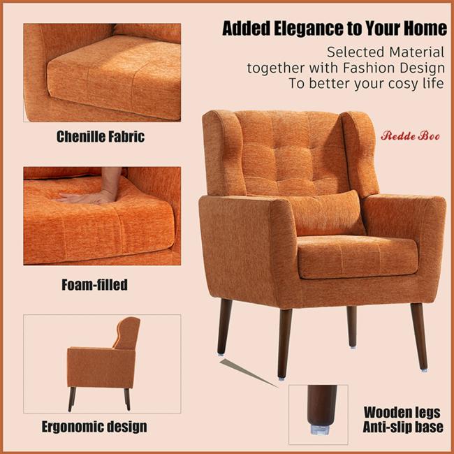 Redde Boo Comfy Accent Fabric Chair - Detail View