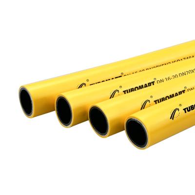 China Dual Pex Aluminium Pipe For Gas Distribution Systems Yellow Pex Tubing for sale