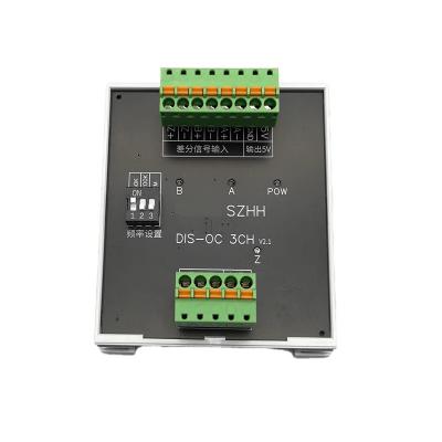 China 3 Channels Differential TTL into Collector 24V HTL Signals Converter for PLC NPN or PNP for sale