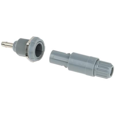 China PAG PKG Electrical Pneumatic Mixed Push Pull Self-latching Plug Socket Replacement Plastic Tubing Connector for sale