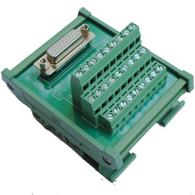 China HDP26 DB26 D Sub 26 Pin Female Socket Connector Terminal Block Breakout Board for sale