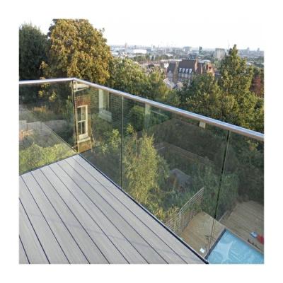 China ANSI Z97 anodized aluminum u channel glass railing detail drawing for sale