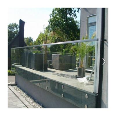 China Double layer steel glass stand tubular railings design for terrace standoff for sale