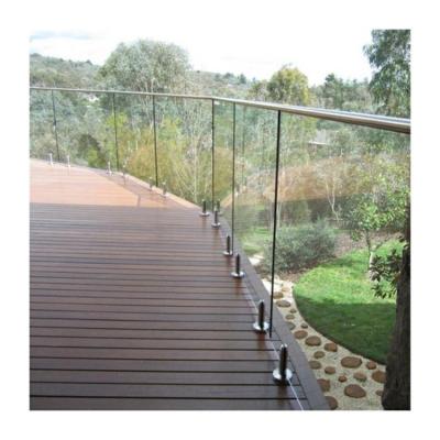 China Uzbekistan spigots glass balustrade railing pvc pipe deck spigot railing for sale