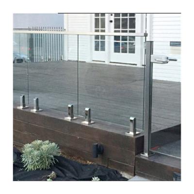 China Glass Spigot Railing System 10mm Flooring Mounted Modern Style for sale