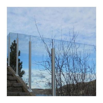 China Industrial aluminum fence tempered glass fence panels supplier aluminum glass railing system for sale