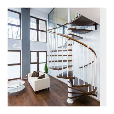 China Department wood stairs spiral outdoor spiral staircase design for sale
