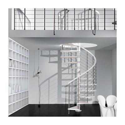 Chine Outdoor Building Spiral Staircase Upright Wrought Iron Railing Stainless Steel Stair à vendre