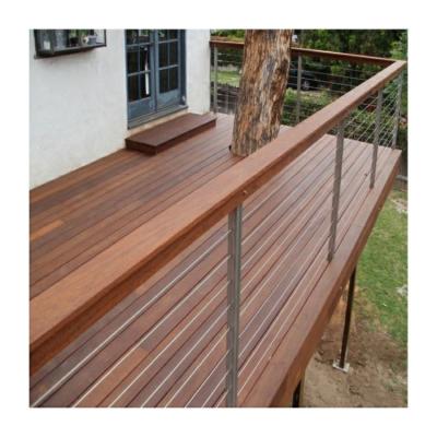 China Indoor Deck Cable Railing Glass Balustrade High Tensile Wire Fence for sale