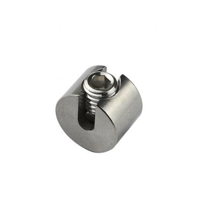 China 316 SS Stair Railing Components Slotted Clip Cable Railing Wire Rope Tensioner for sale