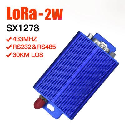 China 2W High Power Lora Transceiver RS485 RS232 433mh SX1278 LoRa Module for sale