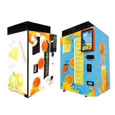 China Big Capacity Squeezed Orange Fresh Juice Vending Machine Intelligent Process for sale