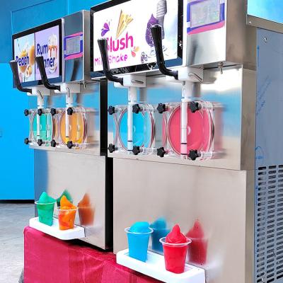 China Bubble Tea Fruit Ice Slush Machine For Kids Drink Mini Granita Mix Maker à venda