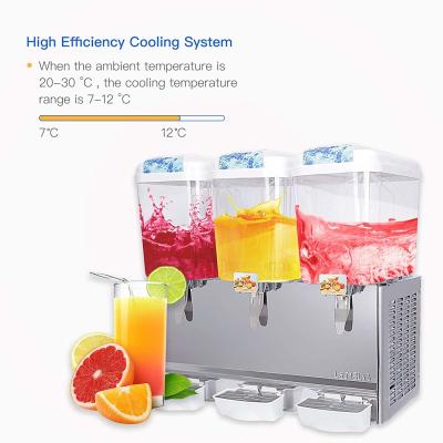 China 18 L X 3 que se refrescan y máquina fría de mezcla del dispensador de la bebida de la bebida para el partido/el restaurante en venta