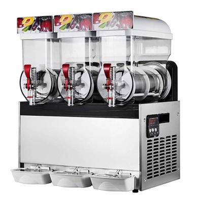 China 500W Stainless Steel Ice Slush Machine With Three Tanks For Beverage 15L×3 for sale