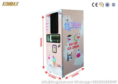 China Freon 134 Soft Ice Cream Vending Machine Fully Automatic for sale