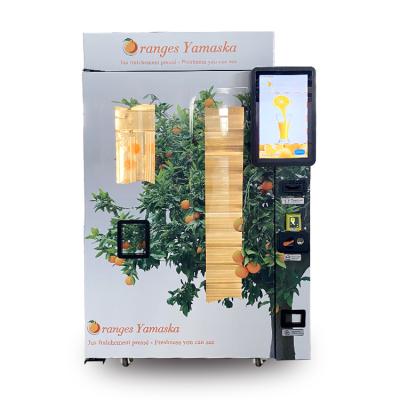 China 12OZ Orange Automatic Cleaning Cold Beverage Vending Machine for sale