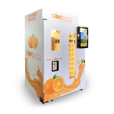 China Máquina de venda automática fresca do suco de laranja de Arábia Saudita com sistema de esterilização do ozônio à venda