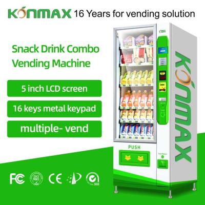 China 180pcs  Micron Snacks And Drinks Vending Machine for supermarket for sale