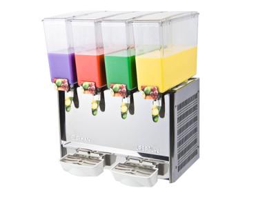 China Stainless Steel Cold Drink Dispenser , 9L×4 Cold And Heat Milk / Coffe Dispenser for sale