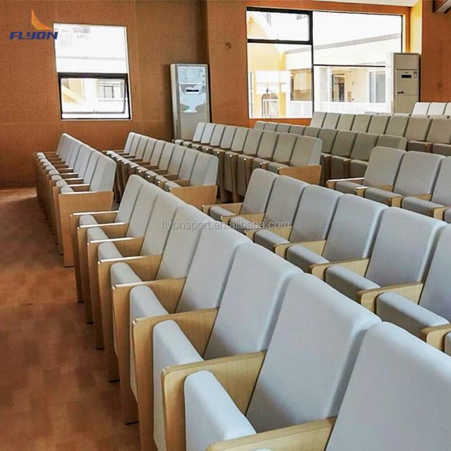 Close-up view of premium theater chair design
