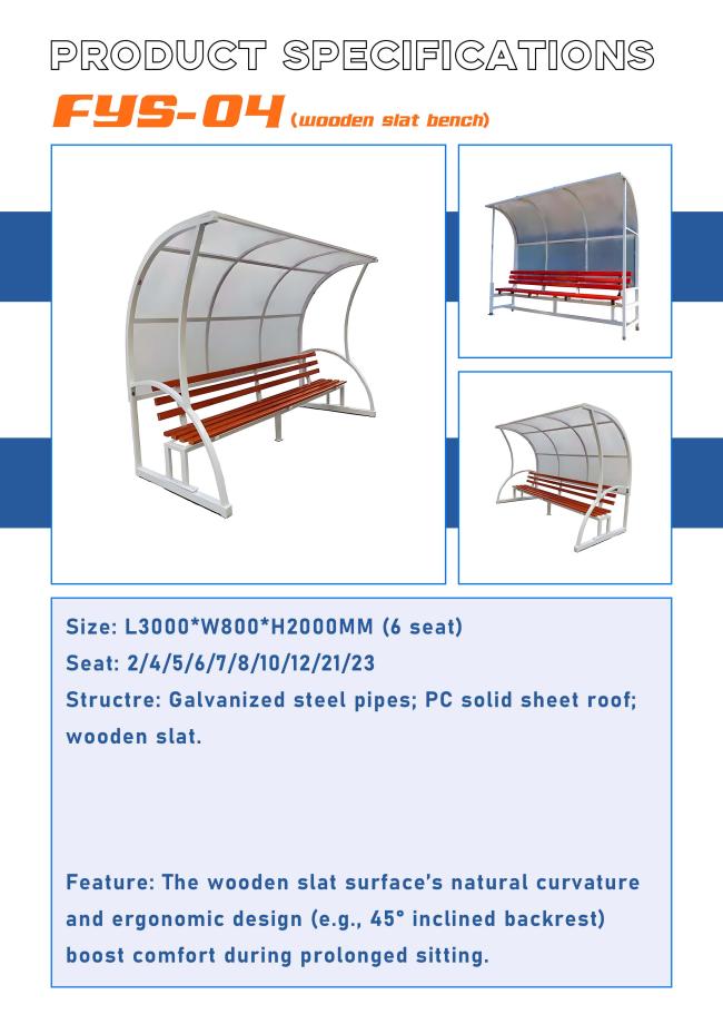 Bench seat in stadium setting