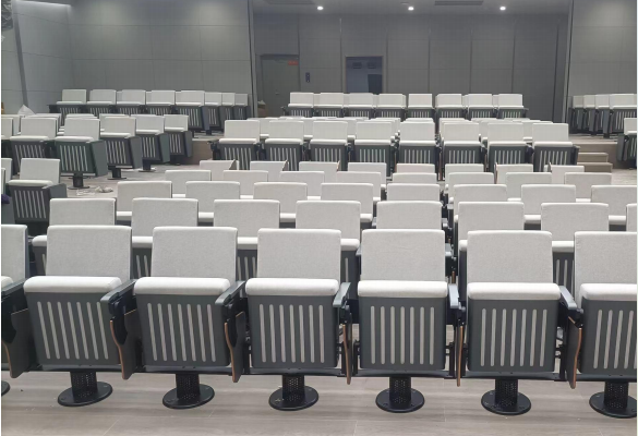Theater seating project reference showing professional installation in a commercial venue