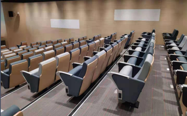 Theater seating installation example showing professional setup in venue