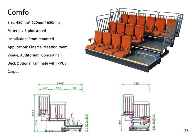 Multi-purpose facility seating