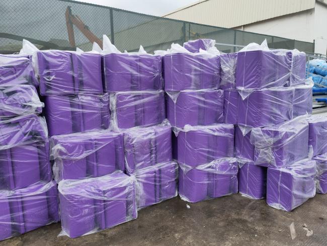 Packaged bleachers components 5