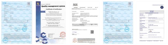 ISO quality management certificates