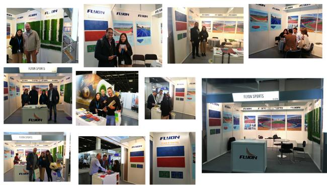Flyon exhibition booth and displays
