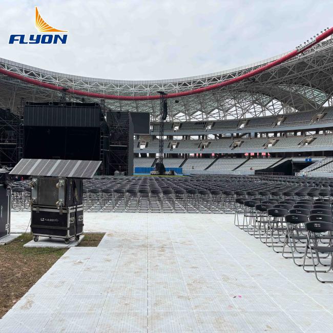 Event tent installation with turf protection