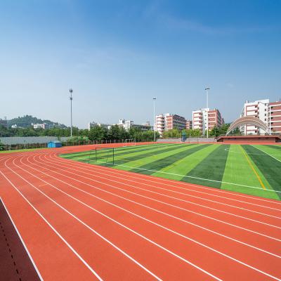 China Prefabricated Synthetic Rubber Running Track 13mm Thick For Stadium School for sale