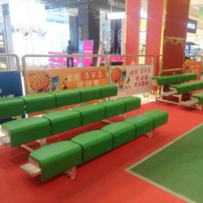 China 3 Reihen-Metallzuschauertribünen im Freien für Spielplatz-Turnhallen-athletisches Feld zu verkaufen