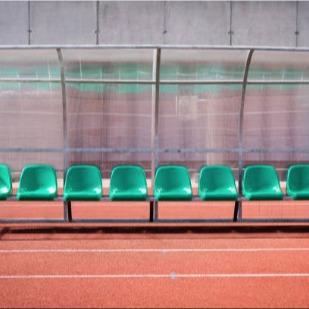 China 15 Seats Durable Outdoor Stadium Seating With Galvanized Steel Tube Material for sale