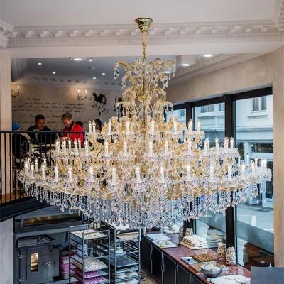 China 118 Inch Extra Large Chandeliers Extra Wide Maria Theresa Crystal Chandelier for sale