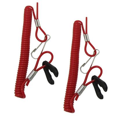China Emergency Mercury Stop Switch Lanyard , Outboard Motors Ski Doo Tether Cord for sale
