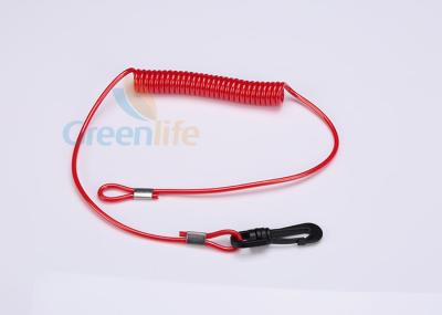 China Key Floating Jet Ski Safety Lanyard Kill Cord Tether Long Tail On Two Sides for sale