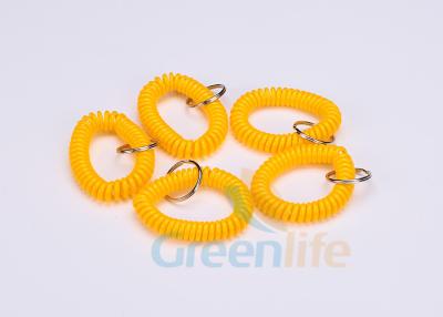 China Anti - Lost  Spring Wist Key Coil Chain , Bungee Coil Style Coil Keychain Bracelets for sale