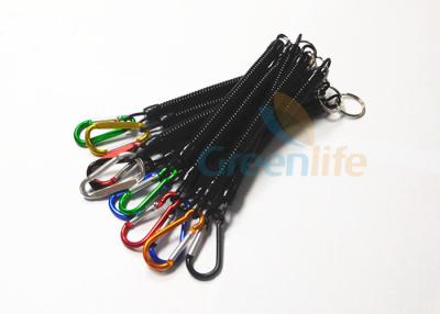 China Colored Aluminum Fishing Pliers Lanyard Carabiner Attach Anti - Lost Black for sale