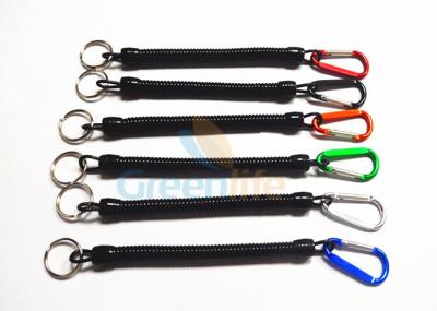 China Fashionable Retractable Fishing Lanyard , D Carabiner Tool Tether Lanyards for sale